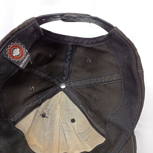 vtg Harley Davidson snap back hat well worn, licensed RKS Products black or grey - Picture 10 of 14